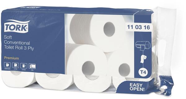 Tork Xtra Soft Toiletpapier 3L Wit 250 Vel  Prem. 8x9rol