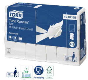 Tork Xpress® M-vouw Handdoek 2L XL Wit Adv. 21x136st