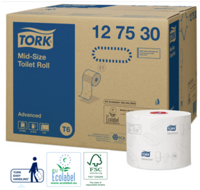 Tork Mid-size Toiletpapier 2L Wit  Adv. 27rol